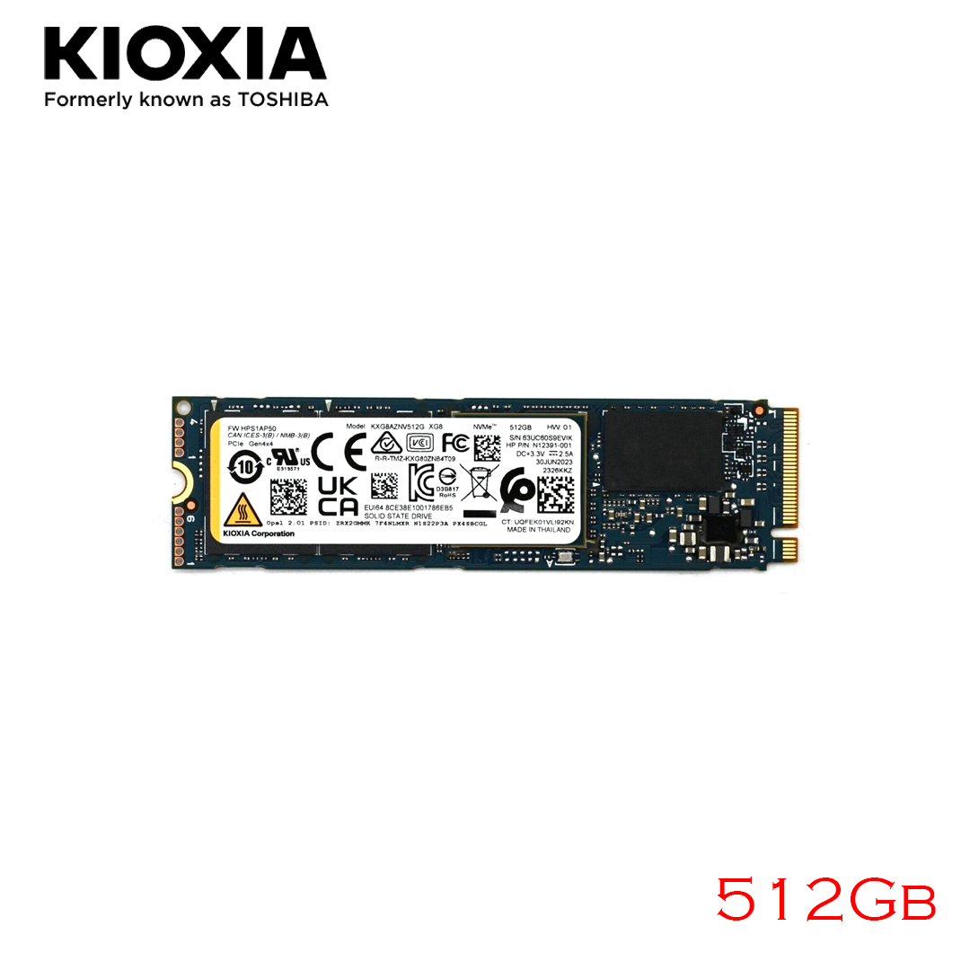 SSD M.2 (2280) NVME 512Gb PCIe Gen4 x4 KIOXIA KXG80ZNV512G (No BOX)